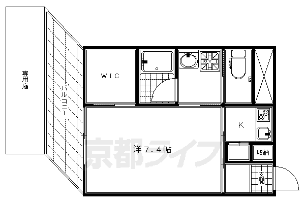 ＭＯＮＯ　ＣＯＭＯＤＯ　御前　Ｂ棟 1階 1K 賃貸物件詳細