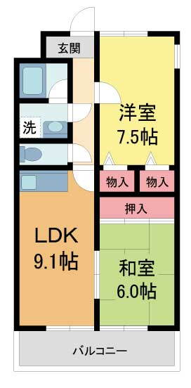 兵庫県芦屋市浜芦屋町 芦屋駅 2DK マンション 賃貸物件詳細
