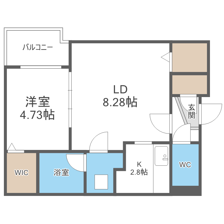 北海道札幌市中央区北八条西１９ 桑園駅 1LDK マンション 賃貸物件詳細