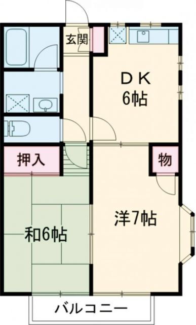 茨城県龍ヶ崎市若柴町 龍ケ崎市駅 2DK アパート 賃貸物件詳細