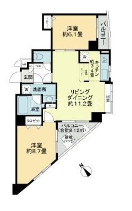 東京都台東区蔵前２ 蔵前駅 2LDK マンション 賃貸物件詳細