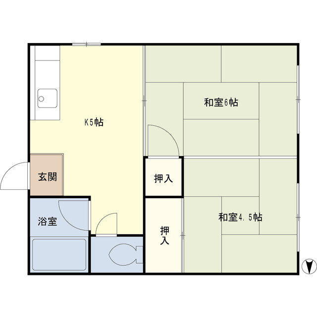 埼玉県さいたま市緑区大字大牧 東浦和駅 2K アパート 賃貸物件詳細