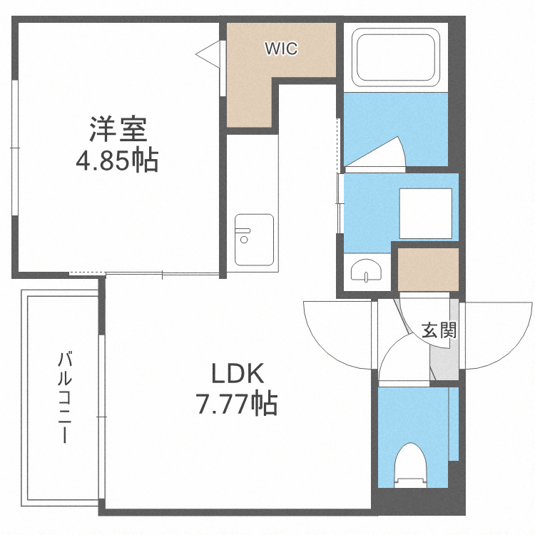 北海道札幌市厚別区厚別中央三条２ ひばりが丘駅 1DK マンション 賃貸物件詳細