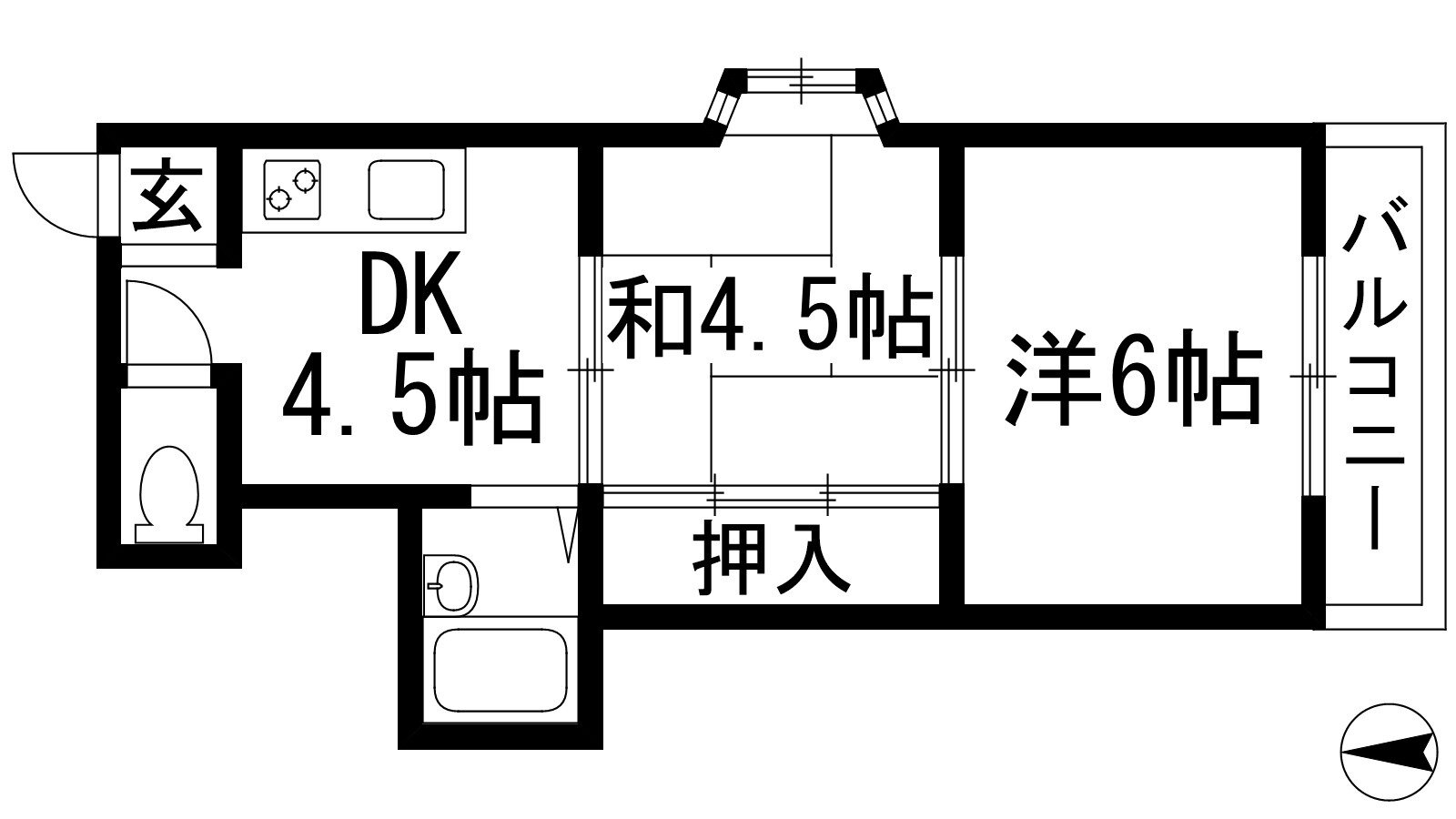 兵庫県西宮市高木西町 西宮北口駅 2DK マンション 賃貸物件詳細