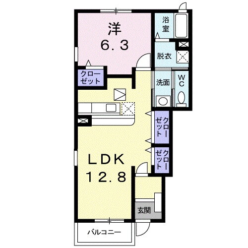 静岡県磐田市上大之郷 磐田駅 1LDK アパート 賃貸物件詳細