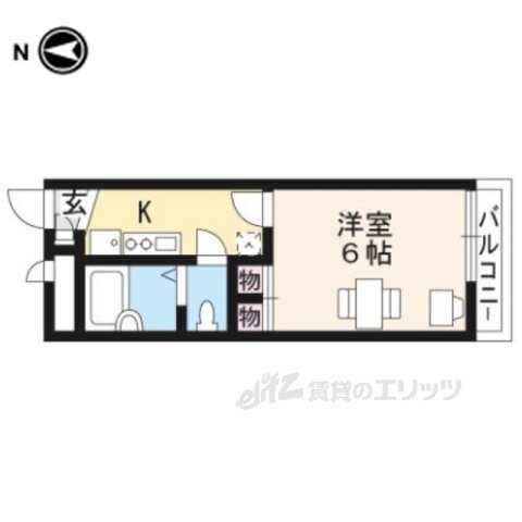京都府京都市上京区近衛町 丸太町駅 1K アパート 賃貸物件詳細