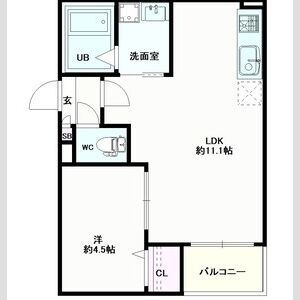 愛知県東海市高横須賀町米屋 尾張横須賀駅 1LDK アパート 賃貸物件詳細