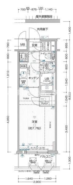 大阪府大阪市北区大淀中５ 福島駅 1K マンション 賃貸物件詳細