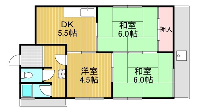 ＲＩＺＥＯＮＥ河内長野 3階 3DK 賃貸物件詳細