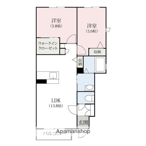 フィナンツェーラ 1階 2LDK 賃貸物件詳細