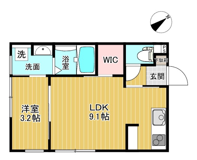 インテグラルイースト富山Ａ棟 1階 1LDK 賃貸物件詳細