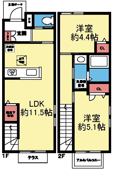 神奈川県横浜市港北区綱島台 綱島駅 2LDK 一戸建て 賃貸物件詳細