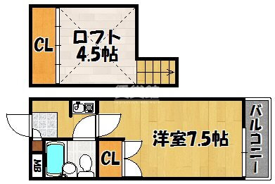 兵庫県明石市野々上２ 西明石駅 1K アパート 賃貸物件詳細
