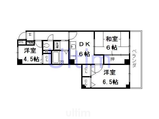 トーカン淀本町マンション 3階 3DK 賃貸物件詳細