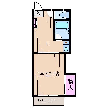 神奈川県川崎市中原区苅宿 元住吉駅 1K アパート 賃貸物件詳細