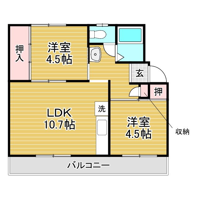 兵庫県神戸市北区君影町４ 鈴蘭台駅 2LDK マンション 賃貸物件詳細