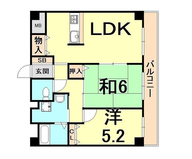 兵庫県西宮市田代町 西宮北口駅 2LDK マンション 賃貸物件詳細