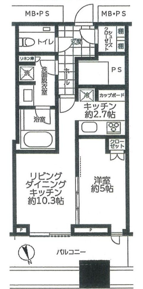 三田ガーデンヒルズ　ノースヒル 8階 1LDK 賃貸物件詳細