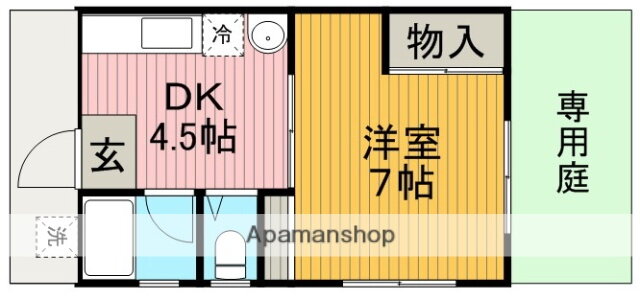 青葉荘 1階 1DK 賃貸物件詳細