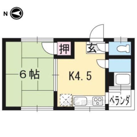 上羽マンション 3階 1K 賃貸物件詳細