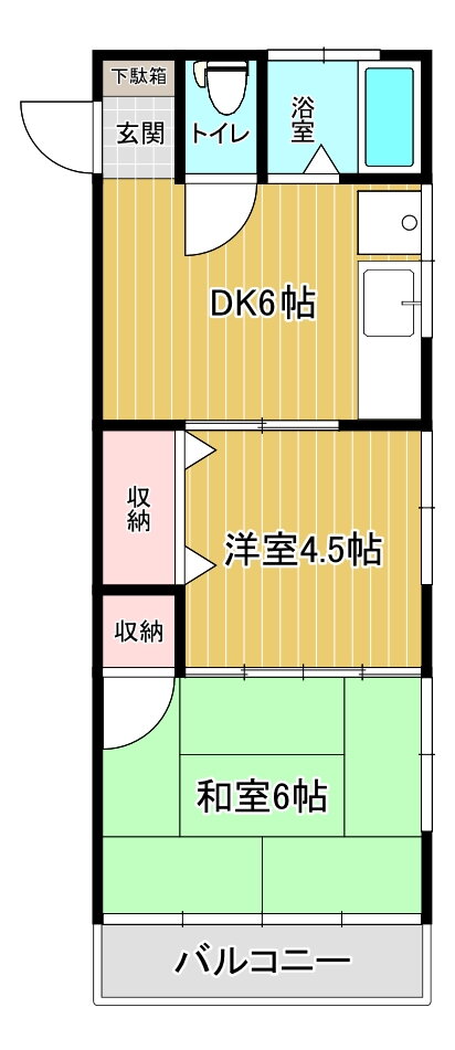 テラスマンション 2階 2DK 賃貸物件詳細