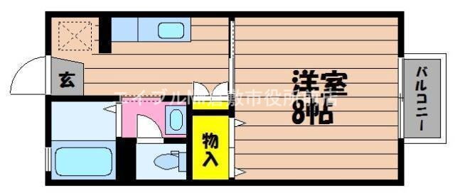 岡山県倉敷市連島町西之浦 弥生駅 1K アパート 賃貸物件詳細