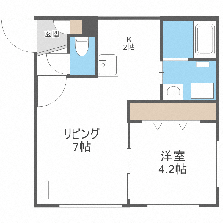 ｌａｕｌｅ’ａ発寒（ラウレア発寒） 3階 1LDK 賃貸物件詳細