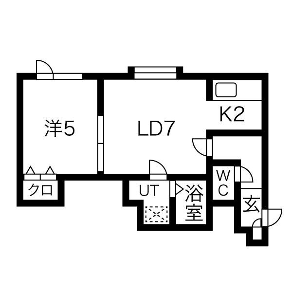 北海道札幌市北区新琴似五条１２ 1LDK アパート 賃貸物件詳細