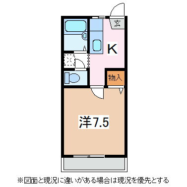 長野県松本市並柳２ 南松本駅 1K アパート 賃貸物件詳細