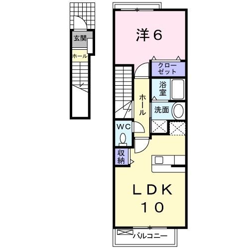 山梨県南アルプス市野牛島 塩崎駅 1LDK アパート 賃貸物件詳細