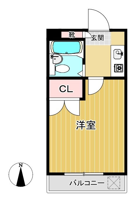 埼玉県草加市谷塚２ 谷塚駅 1K マンション 賃貸物件詳細