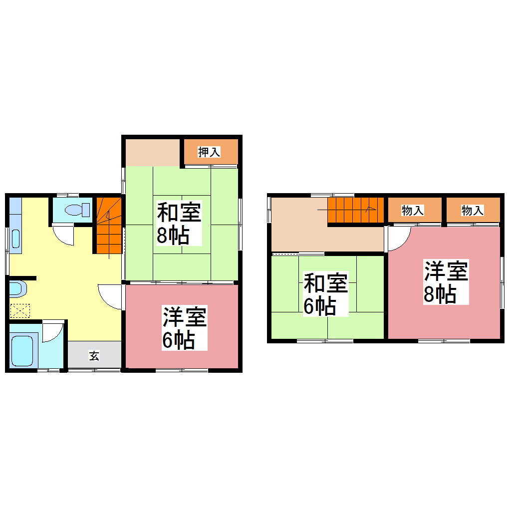 福井県福井市板垣４ 赤十字前駅 4DK 一戸建て 賃貸物件詳細