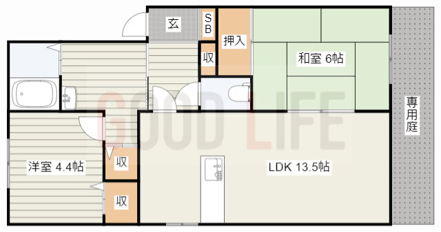 兵庫県加古川市尾上町池田 浜の宮駅 2LDK アパート 賃貸物件詳細