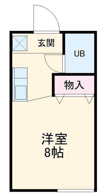 メゾン石川　Ａ 1階 ワンルーム 賃貸物件詳細