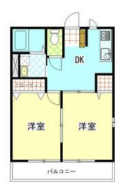 寿Ａ棟 2階 2DK 賃貸物件詳細