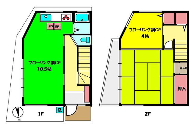 神奈川県横浜市中区本郷町３ 山手駅 2LDK 一戸建て 賃貸物件詳細