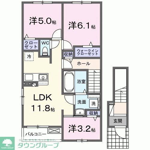 埼玉県越谷市大字袋山 大袋駅 3LDK アパート 賃貸物件詳細