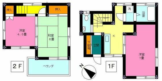 佐竹貸家 3K 賃貸物件詳細