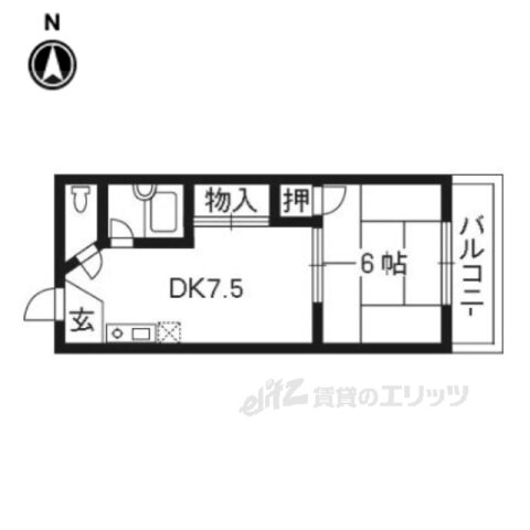 京都府京都市南区吉祥院石原上川原町 西大路駅 1DK マンション 賃貸物件詳細