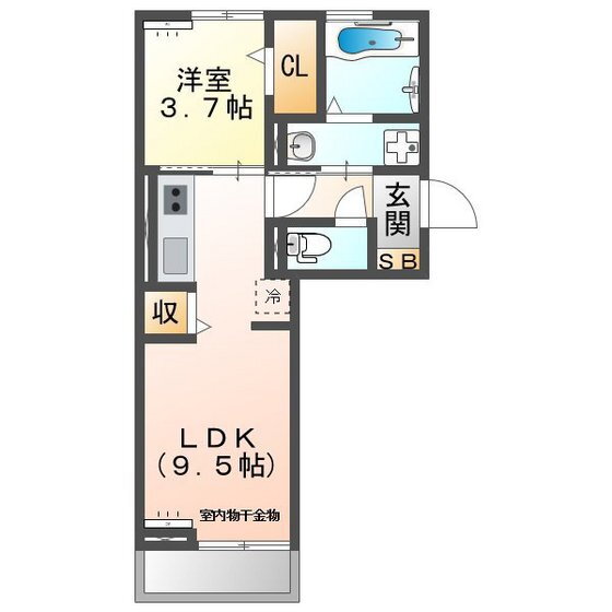 Ｆｅｌｉｃｅ 3階 1LDK 賃貸物件詳細