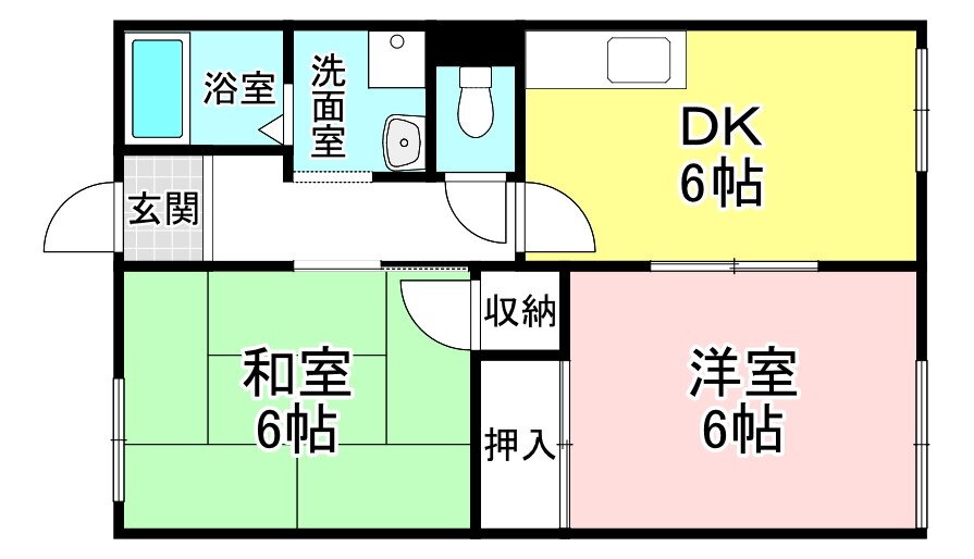 メゾン・アーマ 2階 2DK 賃貸物件詳細