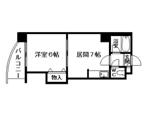 札幌トキワビル 2階 1DK 賃貸物件詳細