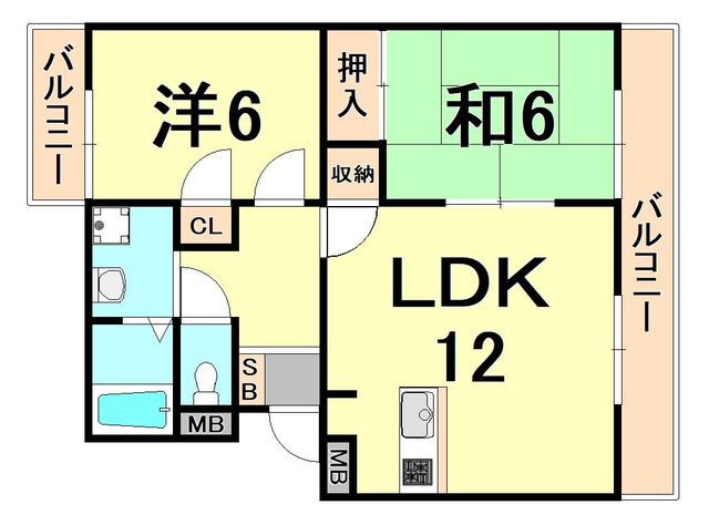 バンブーハウス２ 3階 2LDK 賃貸物件詳細
