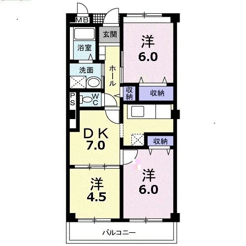 埼玉県川越市大字山田 川越駅 3DK マンション 賃貸物件詳細