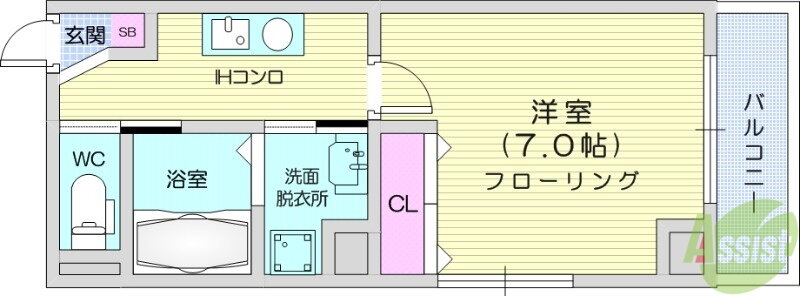 宮城県仙台市太白区長町５ 長町駅 1K マンション 賃貸物件詳細