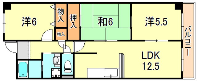 ライフアップハイツ 4階 3LDK 賃貸物件詳細