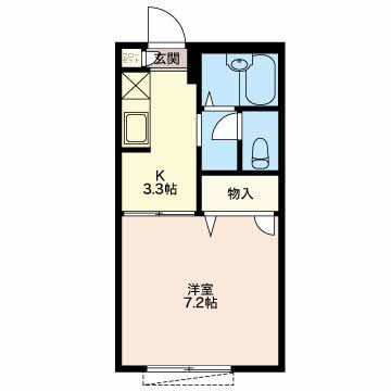 岐阜県岐阜市宇佐東町 西岐阜駅 1K アパート 賃貸物件詳細