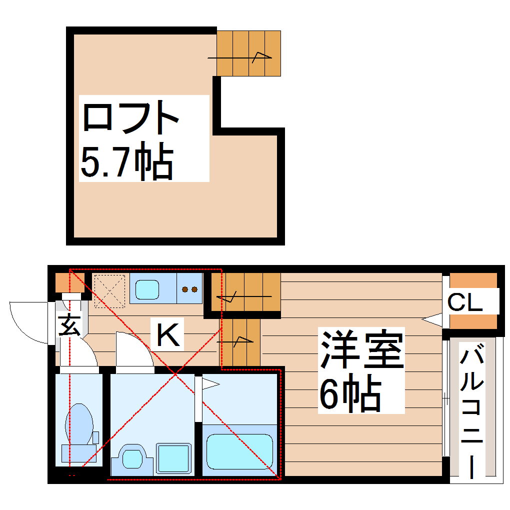 宮城県仙台市太白区西中田３ 南仙台駅 1K アパート 賃貸物件詳細