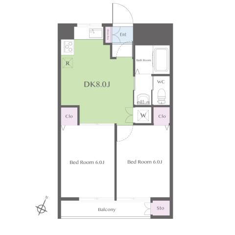 東京都品川区旗の台２ 旗の台駅 2DK マンション 賃貸物件詳細