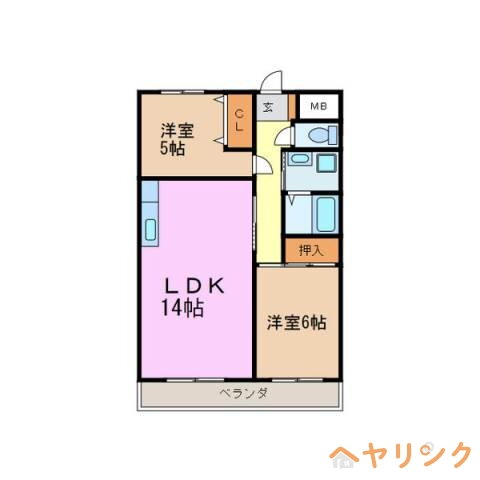 愛知県日進市梅森台２ 平針駅 2LDK アパート 賃貸物件詳細